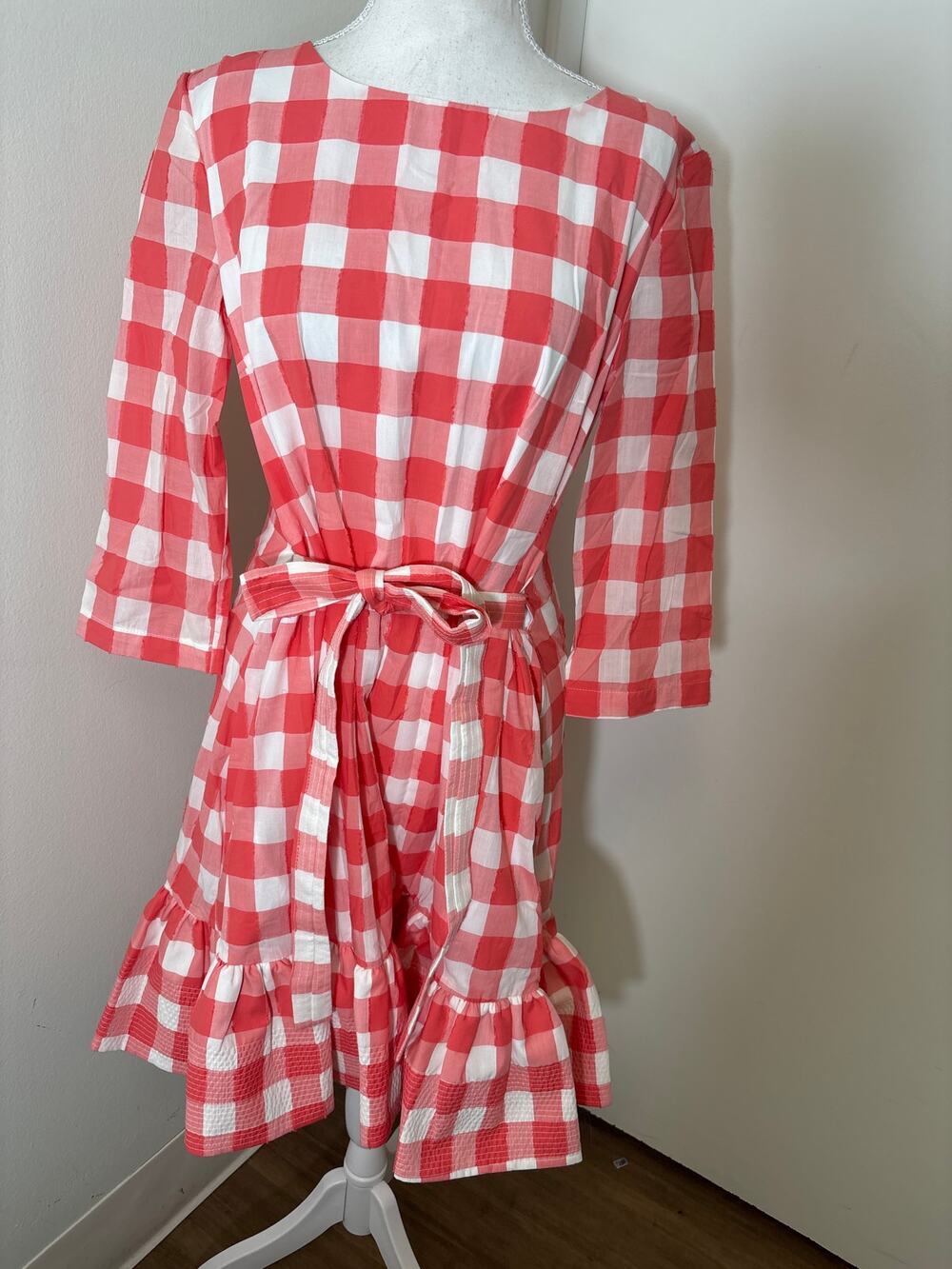 Persifor Gingham Poppy Dress Sz S